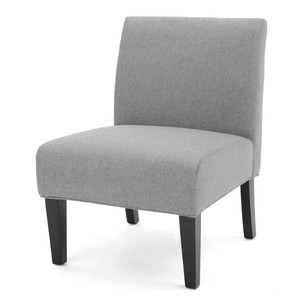 lot 3682 image: Galilea Grey Fabric Accent Chair 73