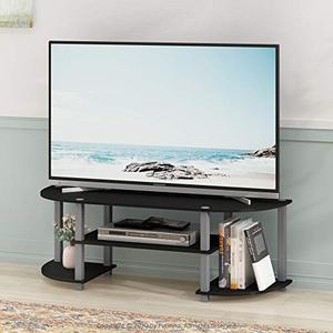 lot 3690 image: Furinno Turn-S-Tube Wide TV Entertainment Center, BlackGrey