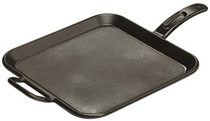 lot 3708 image: Lodge Pro-Logic 12 Inch Square Cast Iron Griddle. Pre-Seasoned Grill Pan with Dual Handles