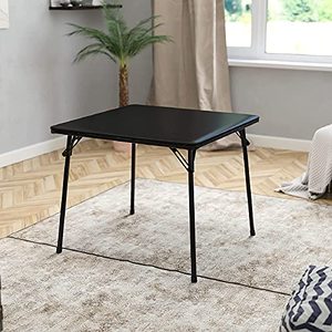 lot 3719 image: Flash Furniture Black Folding Card Table