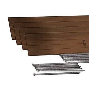 lot 3748 image: EasyFlex 1806BR-24C Aluminum Landscape Edging Project Kit, Brown