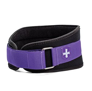 lot 3764 image: Harbinger Womens Nylon Weightlifting Belt with Flexible Ultralight Foam Core, 5-Inch, Purple, X-Small