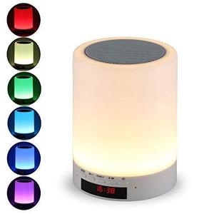 lot 3771 image: Bluetooth Speaker with Lights, Tranesca Portable Wireless Night Light Bluetooth Speaker with 7 Color LED and Smart Touch Control,handsfreePhoneMicroSDTF Card Supported