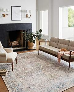 lot 3791 image: Chris Loves Julia x Loloi Jules JUL-07 Natural  Ocean Traditional Area Rug , 9-6 x 14