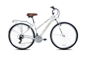 lot 3838 image: Kent International Springdale Hybrid Bicycle, White, 29 inch
