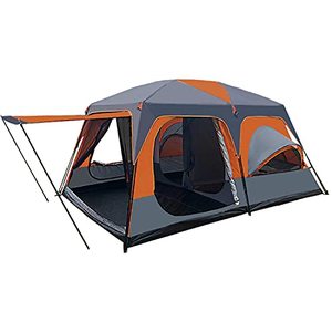 lot 3844 image: Zongti Luxurious Cabin Tent for 81012 Person,3 Screen Rooms with High-Tech Rainproof Music Festival Tent,Well-Ventilated 2 Bedrooms and a Hall Family Tent for Picnic Parties and Camping
