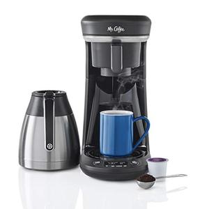 lot 3858 image: Mr. Coffee� Pod  10-Cup Space-Saving Combo Brewer, Black
