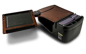 lot 3880 image: AutoExec AUE10016 Reach Front Seat Car Desk Mahogany Finish