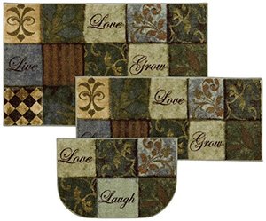 lot 36469 image: Mohawk Home Les Fleurs La Terre Accent Area Rug Set, 20x30, 20x45, 30x50, Multicolor