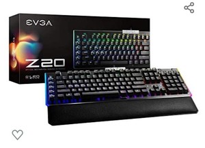 lot 47655 image: EVGA Z20 RGB Optical Mechanical Gaming Keyboard, Optical Mechanical Switches