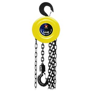 lot 47656 image: 1 Ton 20 Foot Lift Hoist Chain Block & Tackle Tool 14 Chain Diameter Auto