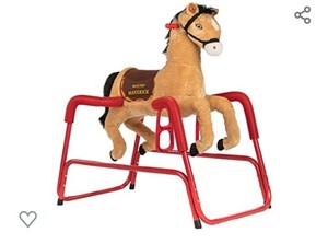 lot 47660 image: Rockin Rider Plush Spring Horse MAY DIFFER FROM STOCK PHOTO
