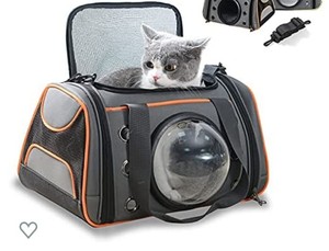 lot 47663 image: Cat backpack,Small and medium-sized pet space capsule transparent backpack