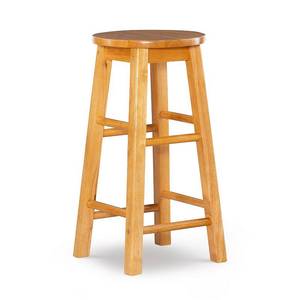 lot 47747 image: Linon Counter Stool with Round Seat, 24 inch Seat Height