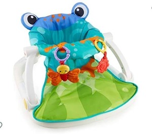lot 47759 image: Fisher-Price Sit-Me-Up Floor Seat Frog NEW