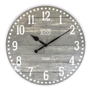 lot 47791 image: 20 Arlo Gray Farmhouse Wall Clock Light Gray - FirsTime & Co.