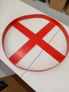lot 47886 image: Giant-Move CB-H20 55 Gallon steel drum dolly MISSING 1 WHEEL