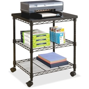 lot 47905 image: Safco Deskside Wire Machine Stand, Black