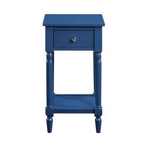 lot 47924 image: French Country Khloe 1 Drawer Accent Table,Blue