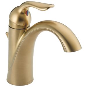 lot 47926 image: Delta Lahara Single Handle Bathroom Faucet in Champagne Bronze 538-CZMPU-DST