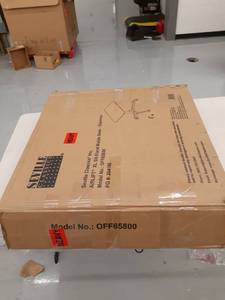 lot 47950 image: airLIFT Xl Height Adjustable Sit-Stand Mobile Laptop Computer Desk Cart, 28