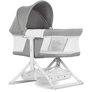lot 47897 image: Dom Family Portable 2 in 1 Bassinet, LIGHT GREY,MODEL #391-LG