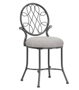 lot 47903 image: 19 OMalley Metal Vanity Stool - Hillsdale Furniture
