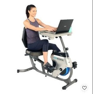 lot 47911 image: Exerpeutic Exerwork Bluetooth Recumbent Desk Bike ,Model # UNKNOWN