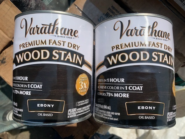 lot 1155 image: 2 Quarts of Rust Oleum Fast Drying Wood Stain