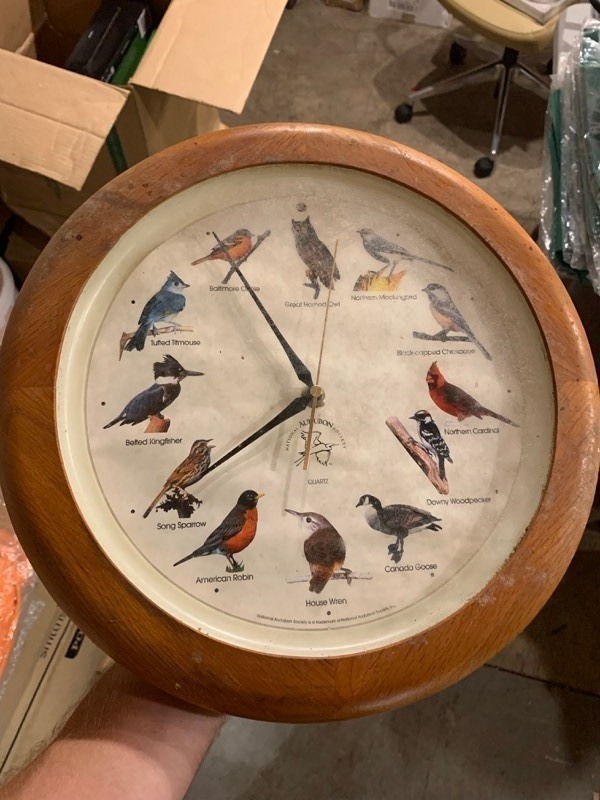 lot 164 image: National Audubon Society Bird Sound Clock