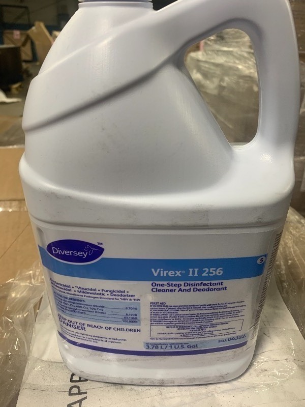 lot 180 image: (2) gallon of high dollar one step disinfectant cleaner and deodorant  Vireo II 256