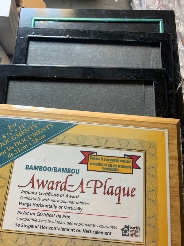 lot 212 image: 4 Award-A-Plaque Degree Displace Frames