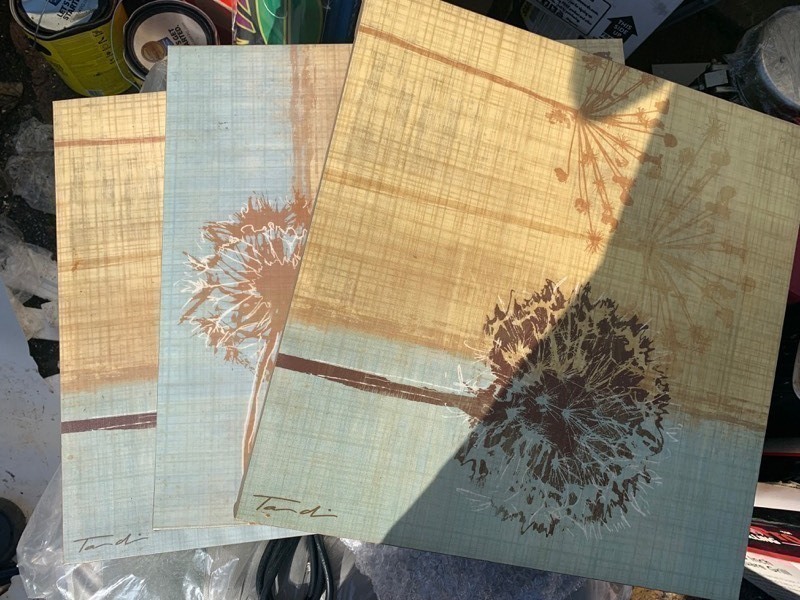 lot 237 image: 3 Piece Canvas Picture Set