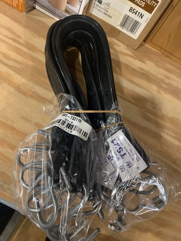 lot 29 image: New 10 Pack of 21 Tarp Strap w Hooks
