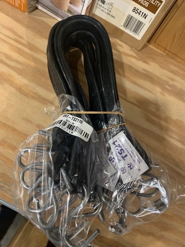 lot 30 image: New 10 Pack of 21 Tarp Strap w Hooks