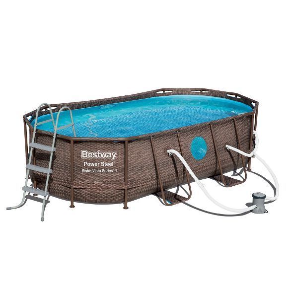 lot 51 image: New in Box Bestway Power Steel Swim Vista Series II 14x8x2