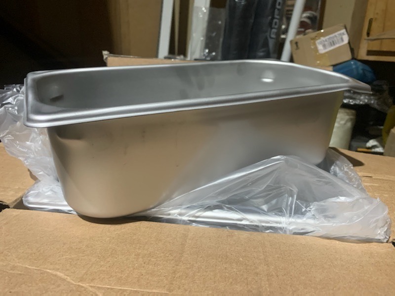 lot 73 image: One Case of Six Stainless Steel Pans