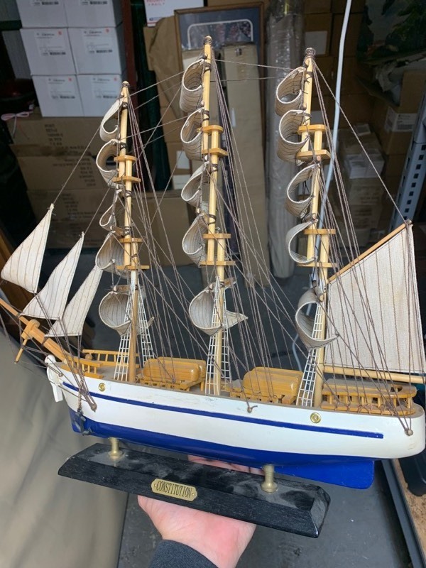 lot 88 image: Decorative Detailed Model Ship
