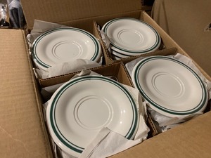 lot 3 image: Box of 48 New 5.5 Saucer Plates