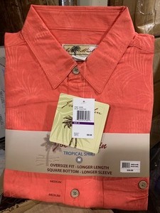 lot 97 image: Joe Marlin Tropical Coral Shirt size Medium