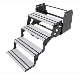 lot 36 image: Aluminum-Tread Manual Pull-Out Entry Step for RVs - 8 DropRise - 24 Wide