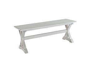 lot 20917 image: Boraam Jamestown Dining Bench, White Wash