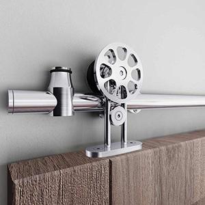 lot 20919 image: EaseLife 6 FT Top Mount Modern Sliding Barn Door Hardware Track Kit,Stainless Steel,Anti-Rust,Slide Smoothly Quietly,Easy Install,Fit 3036 Wide Door (6FT Track Single Door Kit)