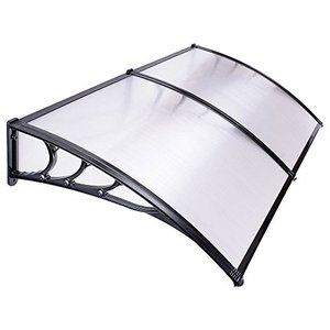 lot 20938 image: Yescom 80x40 Door Window Outdoor Awning Patio Cover UV Rain Protection 2 Whole Polycarbonate Hollow Sheets