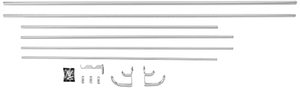 lot 20944 image: Umbra Twilight Double Curtain Rod Set, 88-144, Nickel
