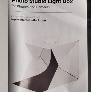lot 11003 image: Photo Studio Light Box with Carry Case and 6 Color Backdrops (Red, Green, & Yellow) 15.512