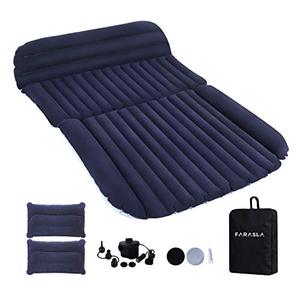 lot 11006 image: Farasla Thickened Car Air Mattress with 2 Extra Inflatable Pillows, Back Seat Blow-Up Mattress for SUV MVP Vans Tesla