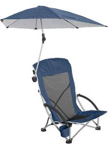 lot 20979 image: Sport-Brella Beach Chair with UPF 50 Adjustable Umbrella