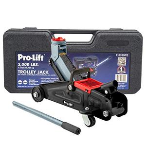 lot 20982 image: Pro-LifT F-2315PE Grey Hydraulic Trolley Jack Car Lift with Blow Molded Case-3000 LBS Capacity