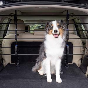lot 20986 image: PetSafe Happy Ride Metal Dog Barrier - See-through Tubular Design - Fits Most Cars, Minivans and SUVs - Keep Pets in the Back - Easy to Store in Vehicles